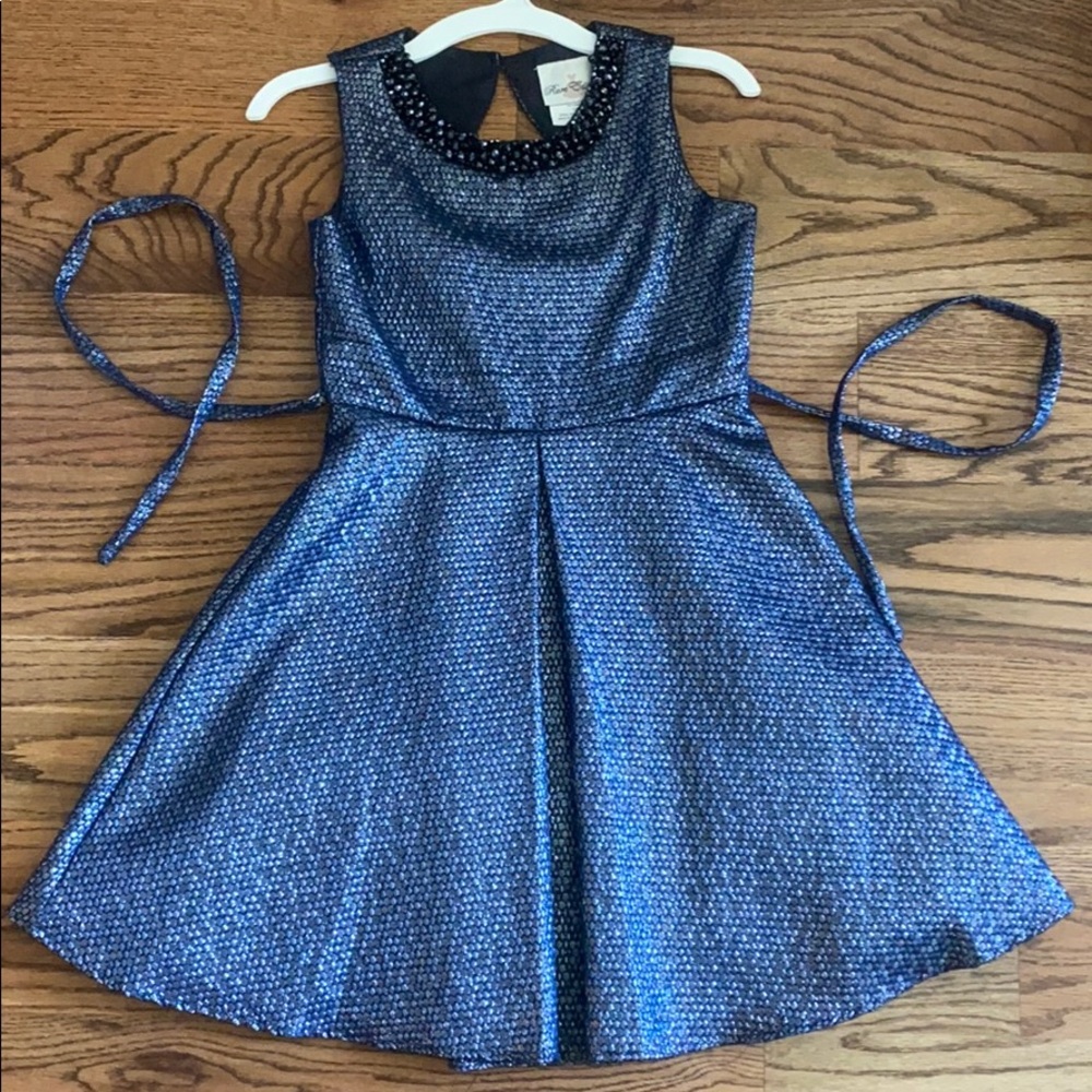 Rare Editions sparkly blue dress